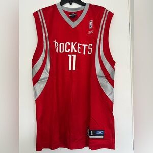 vintage Reebok Houston Rockets Yao Ming #11 basketball jersey in red